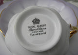 Vintage Royal Albert Rainbow Teacup Saucer Luncheon Plate Lavender
