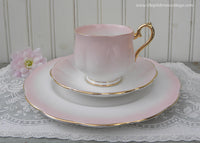 Vintage Royal Albert Rainbow Teacup Saucer Luncheon Plate Pink