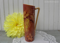 Vintage Hand Painted Autumn Fall Currents Vase Pitcher