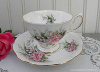 Vintage Royal Albert Lily of the Valley and Pink Roses Teacup