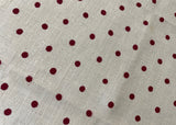 Vintage Linen Tea Towel Colonial Couple Polka Dots and More
