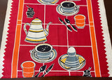 Vintage Breakfast Tea Towel Coffee Eggs Toast and More
