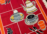 Vintage Breakfast Tea Towel Coffee Eggs Toast and More