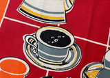 Vintage Breakfast Tea Towel Coffee Eggs Toast and More