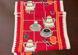 Vintage Breakfast Tea Towel Coffee Eggs Toast and More