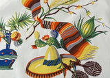 Vintage Wilendur Mexicali Napkins Sombrero Pottery Cactus