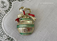 Vintage Christmas Ornament Pin Brooch