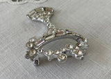 Vintage Rhinestone Bubbly Champagne Glass Pin Brooch