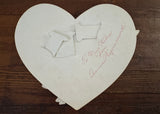 Antique Kicking Donkey Mechanical Heart Valentine Card