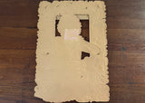Antique Edwardian Woman Die-Cut Card Ephemera - The Pink Rose Cottage 