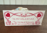 Vintage Pop-Up Valentine's Card Boy with Love Letter and Doves