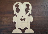 Antique Die-Cut Valentine's Day Card Boy and Kittens Germany