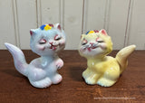 Vintage Norcrest PY Whimsical Cat Salt and Pepper Shakers - The Pink Rose Cottage 