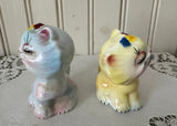 Vintage Norcrest PY Whimsical Cat Salt and Pepper Shakers - The Pink Rose Cottage 