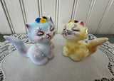 Vintage Norcrest PY Whimsical Cat Salt and Pepper Shakers - The Pink Rose Cottage 