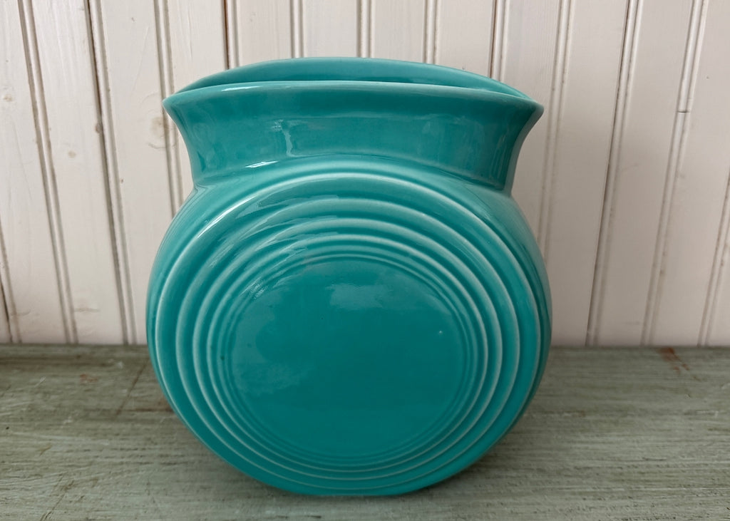 HLC Fiesta Millennium II Disk Vase Turquoise - The Pink Rose Cottage 