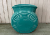 HLC Fiesta Millennium II Disk Vase Turquoise - The Pink Rose Cottage 
