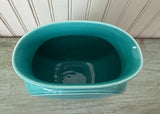 HLC Fiesta Millennium II Disk Vase Turquoise - The Pink Rose Cottage 