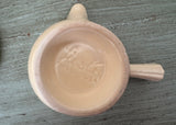 Vintage Ivory Fiesta Covered Sugar Bowl and Stick Handled Creamer - The Pink Rose Cottage 