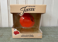 NIB Fiesta Miniature Persimmons Disk Pitcher Ornament - The Pink Rose Cottage 