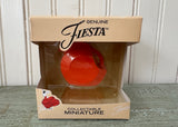 NIB Fiesta Miniature Persimmons Disk Pitcher Ornament - The Pink Rose Cottage 