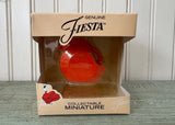 NIB Fiesta Miniature Persimmons Disk Pitcher Ornament - The Pink Rose Cottage 