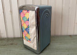 P86 Fiesta Napkin Dispenser Periwinkle Blue with Napkins