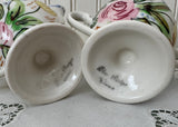 Blue Ridge Southern Pottery Rose Marie Sugar and Creamer - The Pink Rose Cottage 