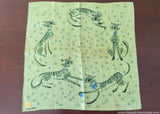 Jeanne Miller Siamese Cat Tagged Vintage Linen Handkerchief
