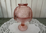 Vintage Indiana Glass Fairy Light Candle Lamp Pink