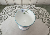Vintage Shelley Blue Rock Egg Cup
