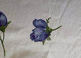 Vintage Springmaid Bold Blue Roses Tablecloth