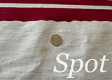 Vintage Startex Starmont Maroon Tablecloth with Deep Pink Roses