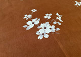 Vintage Wilendur Dogwood Tablecloth Brown