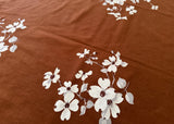 Vintage Wilendur Dogwood Tablecloth Brown
