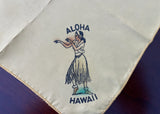 Vintage Aloha Hawaii Silk Souvenir Handkerchief