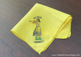 Vintage Aloha Hawaii Silk Souvenir Handkerchief