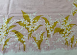 Vintage Fallani & Cohn Lily of the Valley on Pink Tablecloth