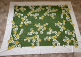 Vintage Leacock Dogwood Tablecloth and Napkins Set