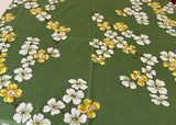 Vintage Leacock Dogwood Tablecloth and Napkins Set