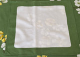 Vintage Leacock Dogwood Tablecloth and Napkins Set