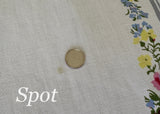 Vintage Tablecloth  Pink Roses with Petite Pastel Flowers