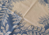 Vintage Callaway Blue and White Wisteria Tablecloth