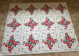 Vintage Wilendur Red Morning Glory Heavenly Tablecloth - The Pink Rose Cottage 