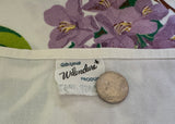 Vintage Wilendure Wilendur Purple Rhododendron Tablecloth