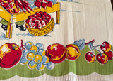 Unused Vintage Tea Towel Farmer Fruit and Veggie Stand - The Pink Rose Cottage 