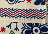 Pair of Unused Vintage Martex Roosters and Flowers Unfinished Tea Towels - The Pink Rose Cottage 