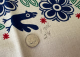 Pair of Unused Vintage Martex Roosters and Flowers Unfinished Tea Towels - The Pink Rose Cottage 
