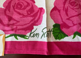 MWT Vintage Leacock Ken Scott Flower Garden Pink Roses - The Pink Rose Cottage 