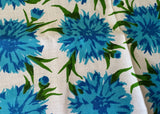 Unused Vintage Leacock Ken Scott Flower Garden Blue Mums - The Pink Rose Cottage 